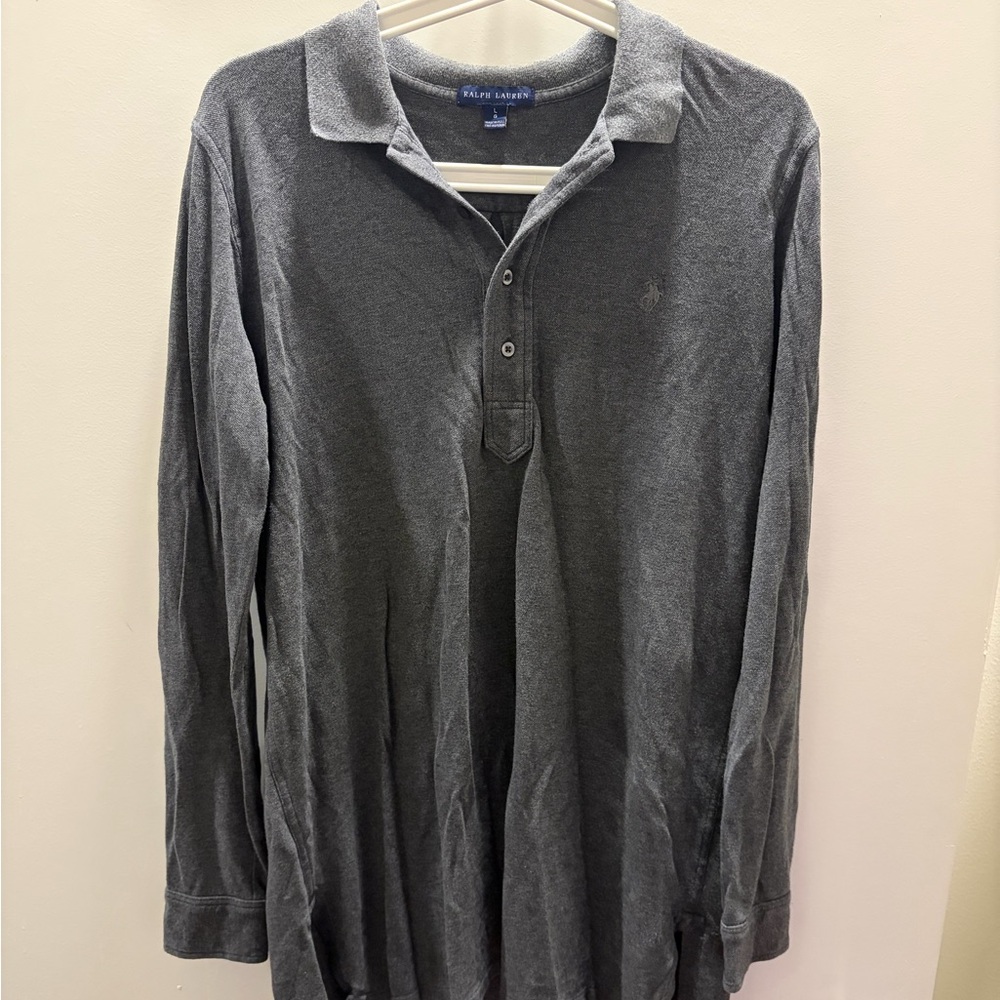 Long Sleeved Cotton Polo by Ralph Lauren